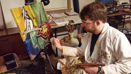 picture of Jonathan painting